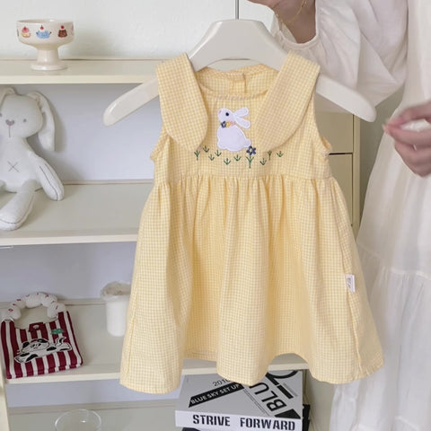Baby Girl Rabbit Patch Summer Dress