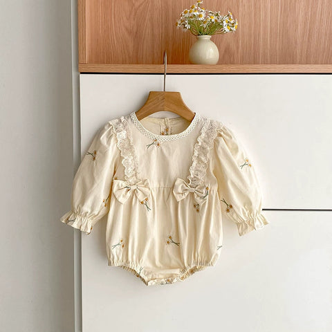 Girls Daisy Flower Bodysuit Dress