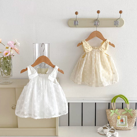 Baby Girl Big Bow Strap Dress