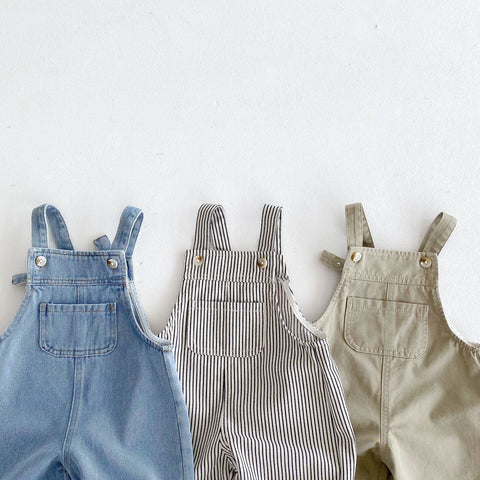Unisex Kids Denim Overalls