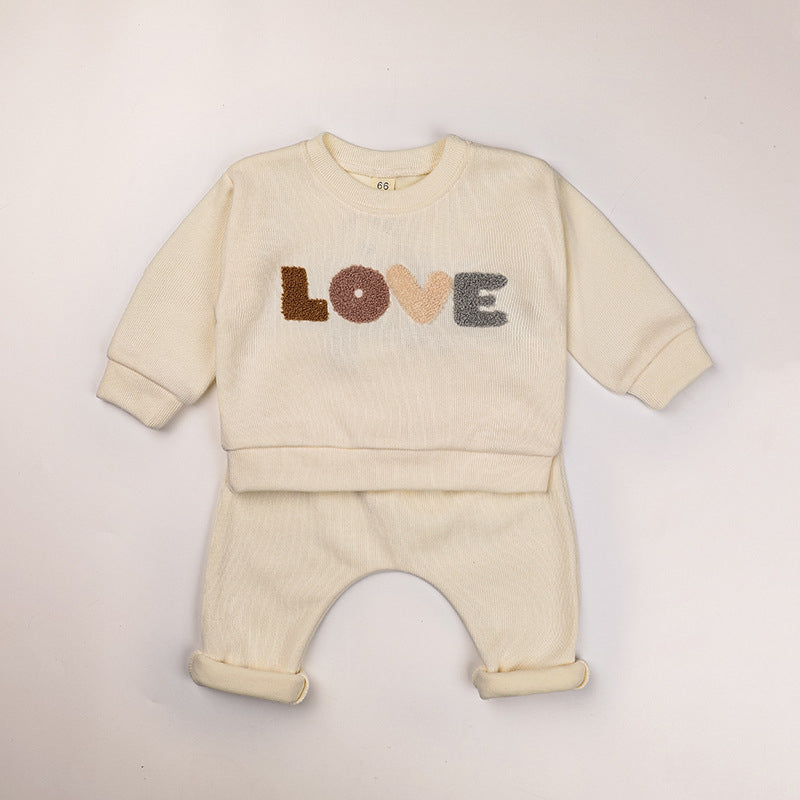 Baby Love Letter Sweat Suit