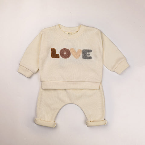 Baby Love Letter Sweat Suit