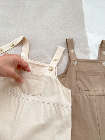 Baby Boy Cotton Overall Shorts