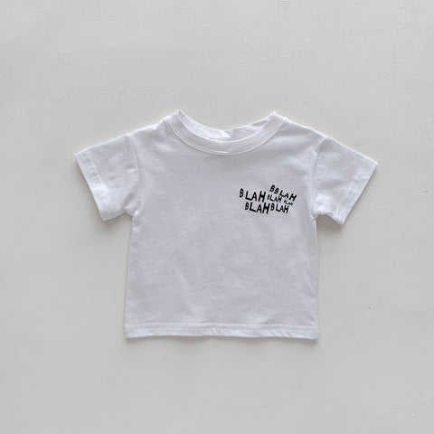 Baby Boy Denim Overall and Blah Tee