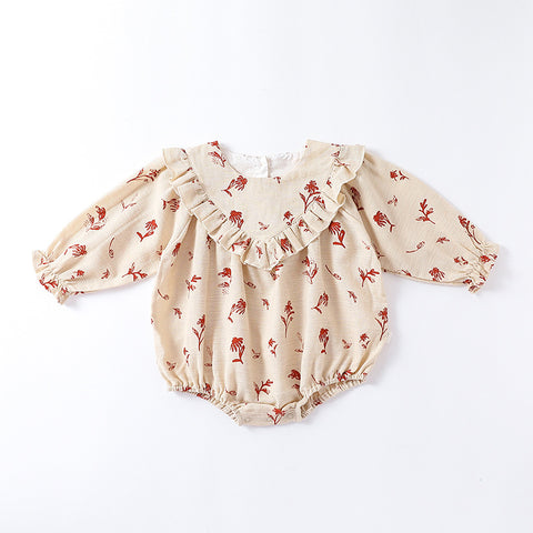 Baby Girl Vintage Flower Bodysuit