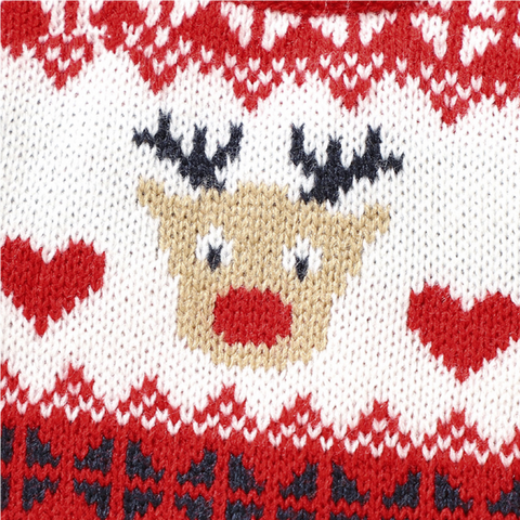 Baby Knit Holiday Reindeer Romper