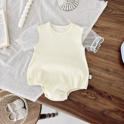 Baby Girl Overall Layered Bodysuit Dress