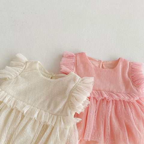 Baby Girl Ruffle Tulle Bodysuit Dress