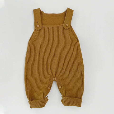 Unisex Baby Knit Autumn Overalls