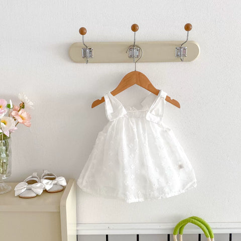 Baby Girl Big Bow Strap Dress