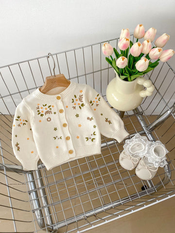Baby Girl Spring Blossom Cardigan