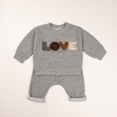 Baby Love Letter Sweat Suit