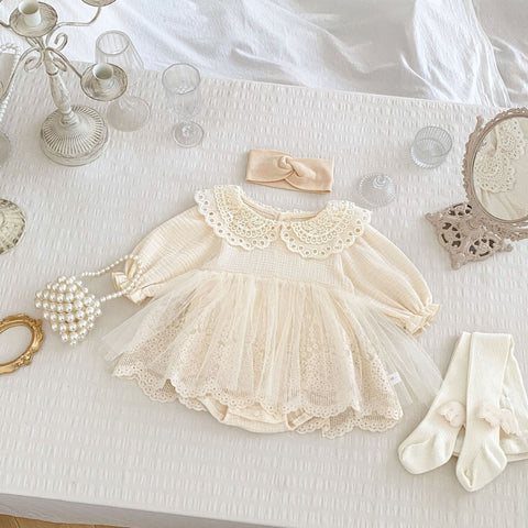Baby Girl Lace Collar Romantic Dress