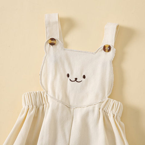 Baby Bear Cotton Overall with Hat