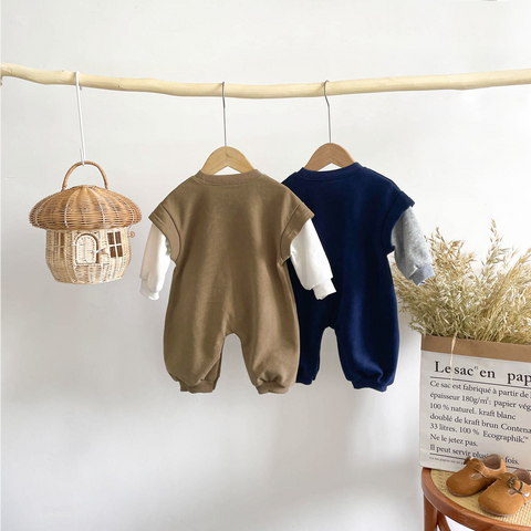 Baby Boy Happy Face Romper