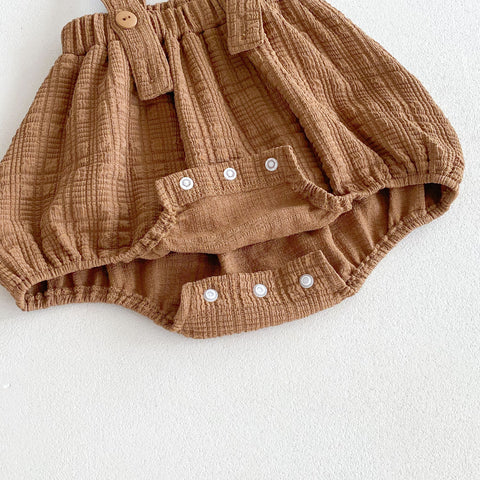 2 Pc Baby Girl Autumn Overall and Ruffle Collar Shirt Set