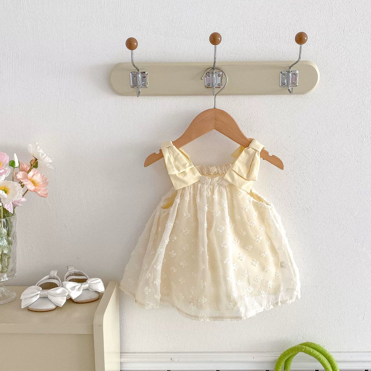 Baby Girl Big Bow Strap Dress