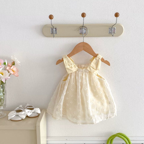 Baby Girl Big Bow Strap Dress