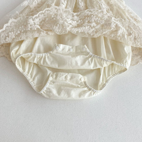 Baby Girl Halter Lace Swing Dress