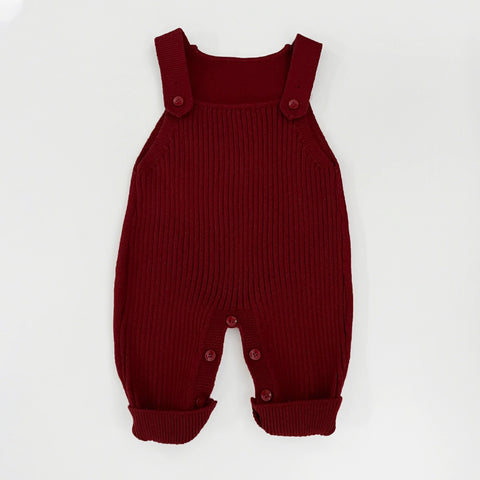 Unisex Baby Knit Autumn Overalls