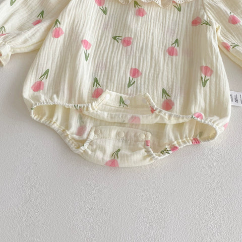 2 Pc Baby Girl Tulip Bodysuit with Bonnet