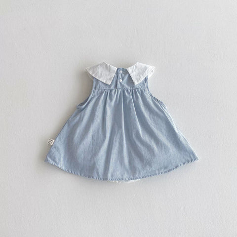 Baby Girl Bow Tie Stripe Swing Dress