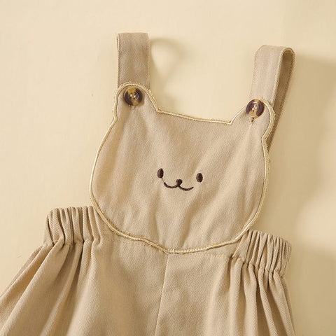 Baby Bear Cotton Overall with Hat