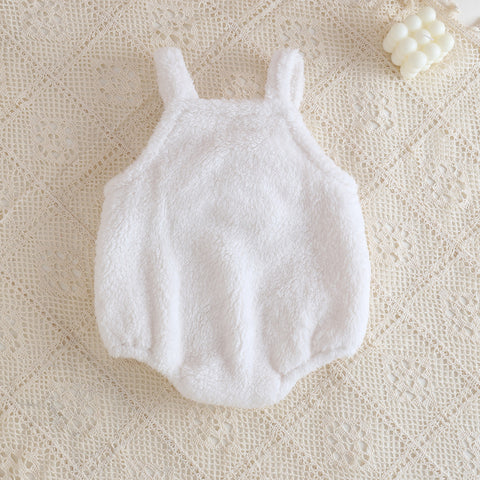 Baby Shearling Overall Pocket Onesie