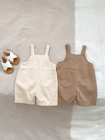 Baby Boy Cotton Overall Shorts