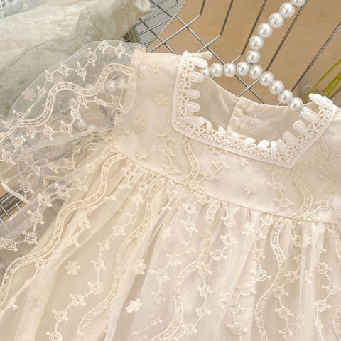 Baby Girl Lace Romantic Sheer Bodysuit
