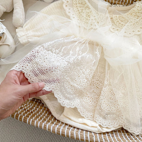 Baby Girl Lace Collar Romantic Dress