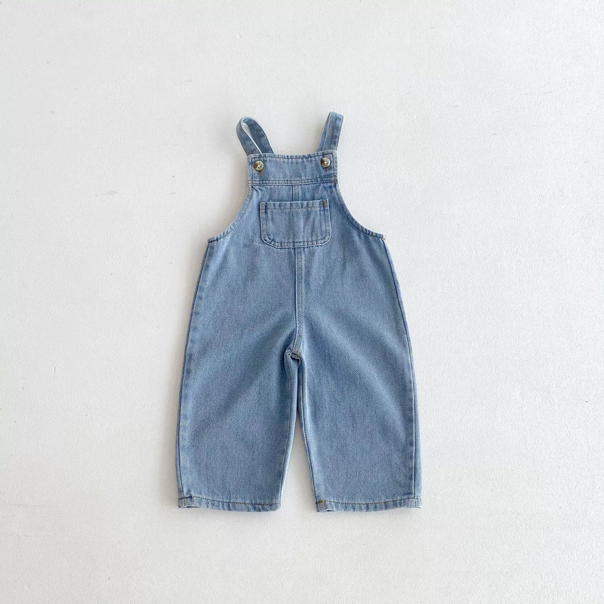 Unisex Kids Denim Overalls