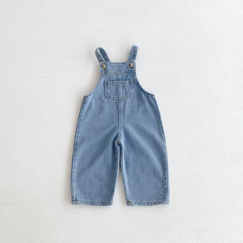 Unisex Kids Denim Overalls