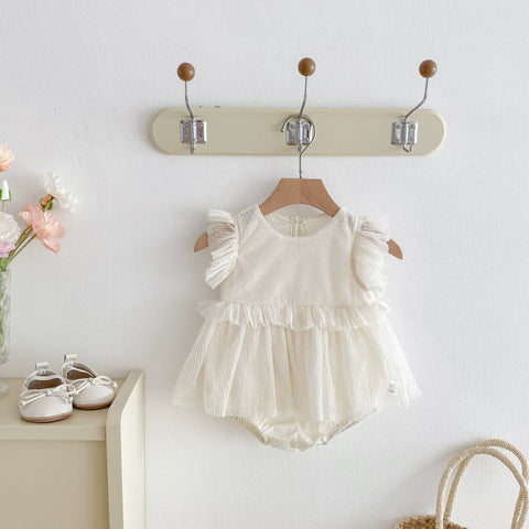 Baby Girl Ruffle Tulle Bodysuit Dress