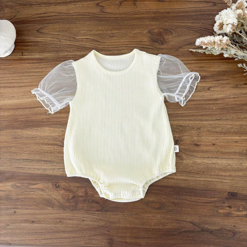 Baby Girl Overall Layered Bodysuit Dress