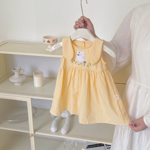 Baby Girl Rabbit Patch Summer Dress