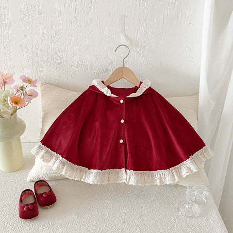 Girls Fairy Tale Ruffle Cape