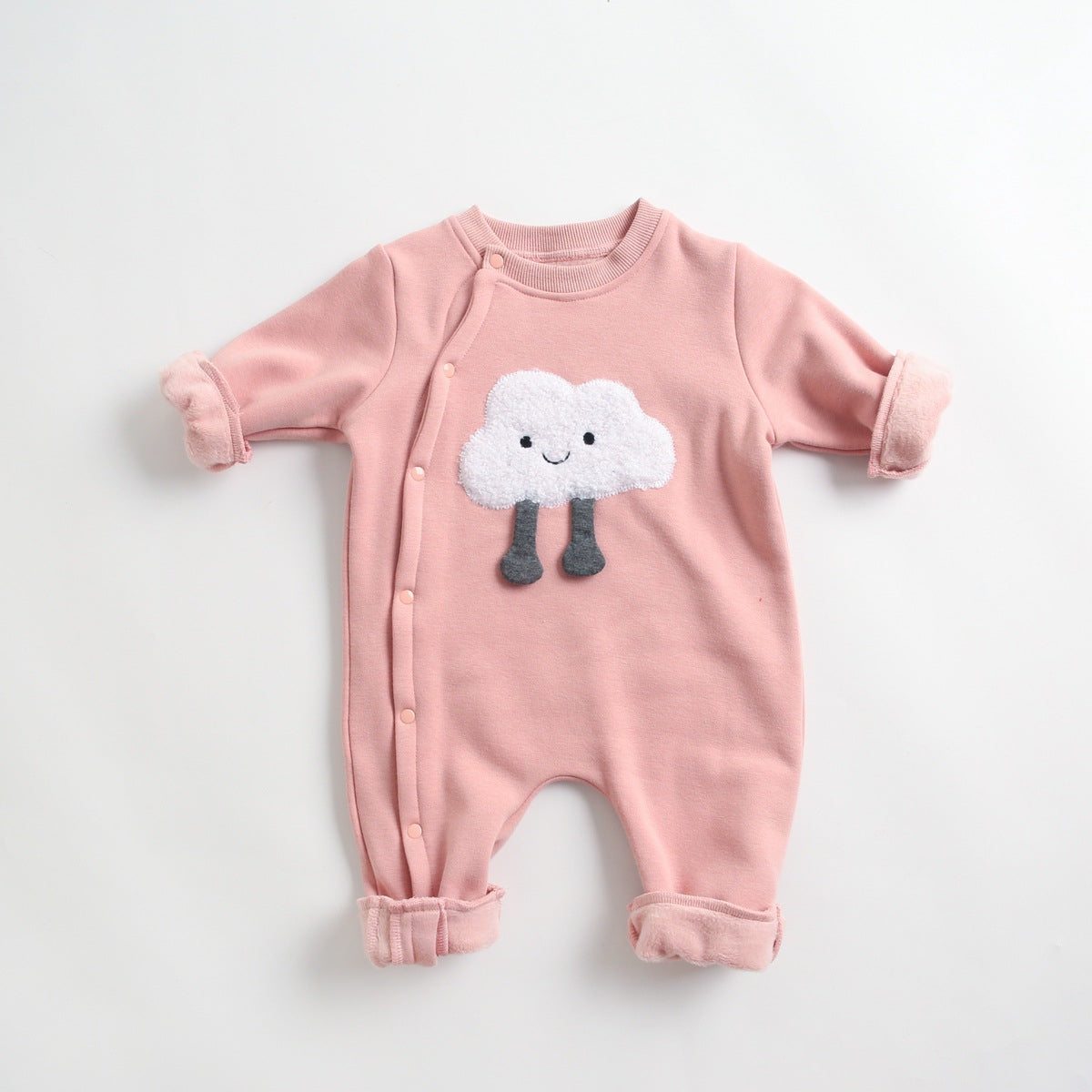 Baby Cute Food Button Romper