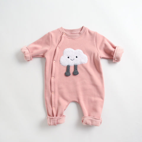 Baby Cute Food Button Romper