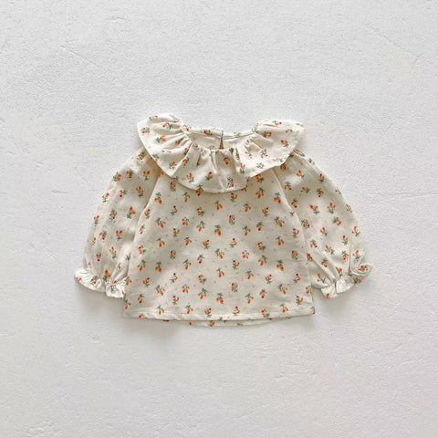 2 Pc Baby Girl Floral Ruffle Collar and Bloomer Set