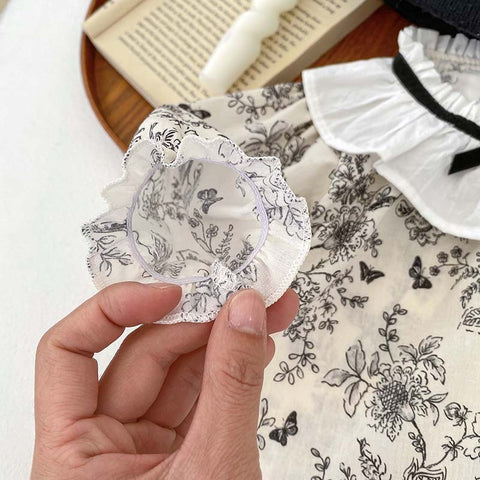 2 Pc Baby Girl Parisian Motif Set