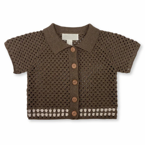 2 pc Baby Boy Hollow Out Crochet Set