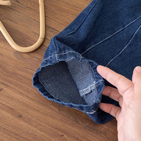 Toddler Barrel Contrast Waistband Jeans