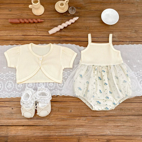 2 Pc Baby Girls Summer Cami Dress with Bolero