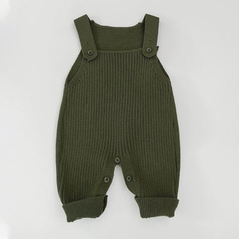 Unisex Baby Knit Autumn Overalls