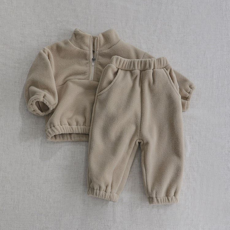 Baby Fleece Quarter Zip Set