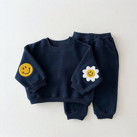 2 Pc Happy Sunflower Sweat Suit