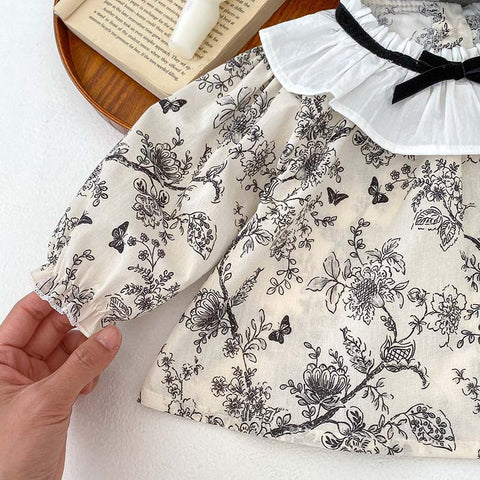 2 Pc Baby Girl Parisian Motif Set