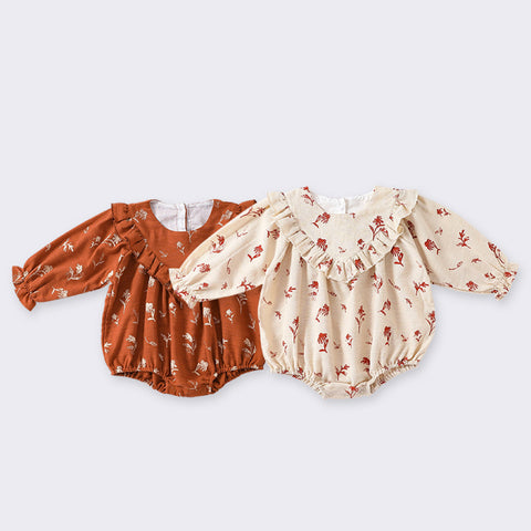 Baby Girl Vintage Flower Bodysuit