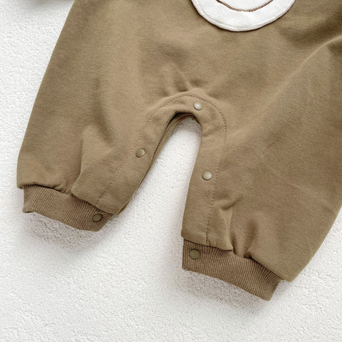 Baby Boy Happy Face Romper